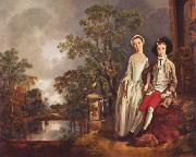 Thomas Gainsborough Heneage Lloyd and His Sister oil on canvas